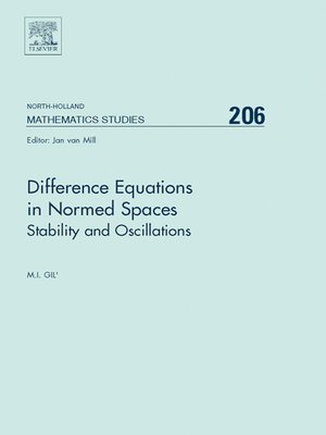 cover image of Difference Equations in Normed Spaces